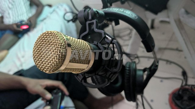 Microphone Carte son  Casque  cables 
