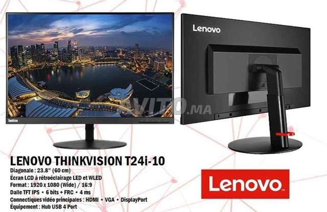 ECRAN PC 24'' FULL HD LEVONO (HDMI, DISPLAY, VGA)