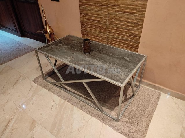 Table basse crome 