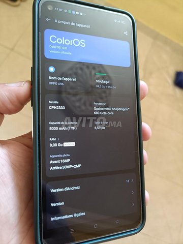 Oppo A96 - 8GoRam - 256Go