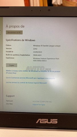 Ordinateur portable Asus Notebook
