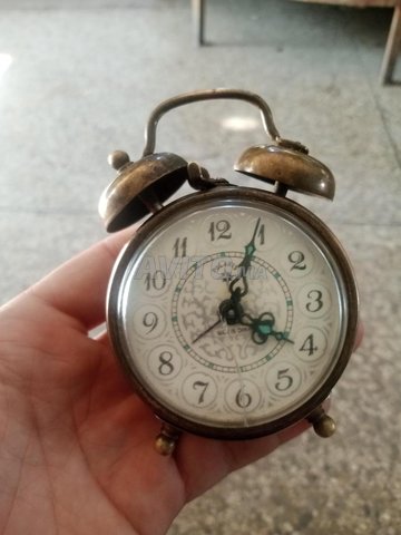 Vintage 80s Ancien RÉVEIL MATIN MATY QUARTZ 