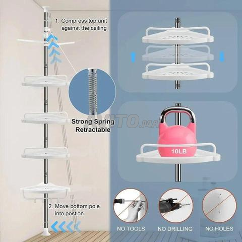 Multi Corner Shelf 4 Tier 18KG التوصيل بالمجان