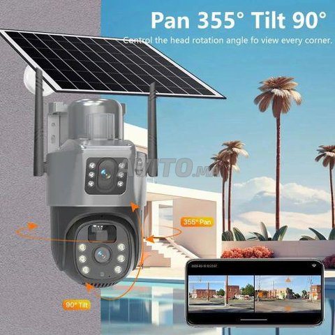 Caméra de surveillance extérieure 4G solaire 10MP