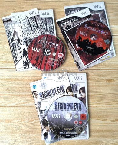 Lot 3 resident evil wii Complete