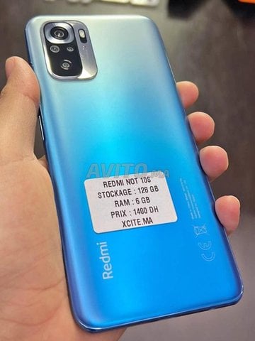 Redmi note 10s 128 g de stockage 6 g de ram 