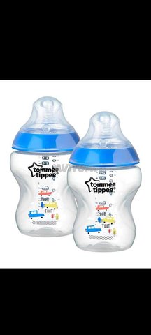 Lot de 2 biberons Tommee tippee 0m débit lent