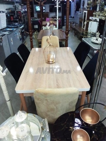 salle à manger طبلة من أجود أنواع الخشب mdf