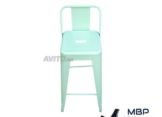 Tabouret de bar Tolix bleu