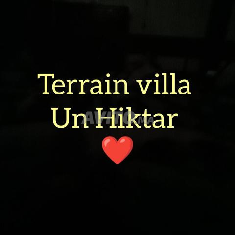 Terrain villa 1 hiktar a côté hôpital zone villa