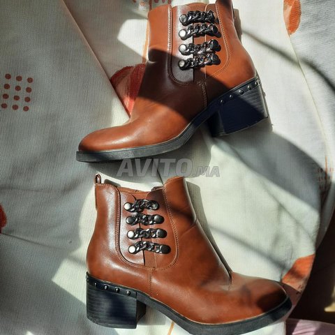 botte cuire marron size 38