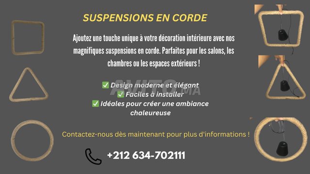 SUSPENSIONS EN CORDE