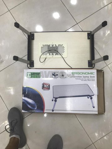 Table pc ventilateur bois