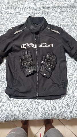veste moto et gants 