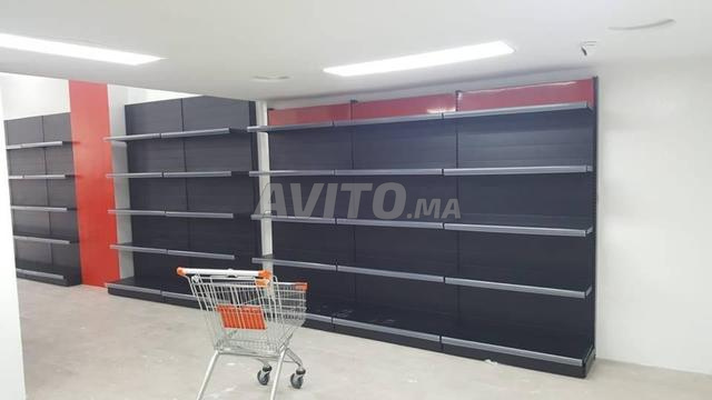 rayonnage super marche mural  - 2