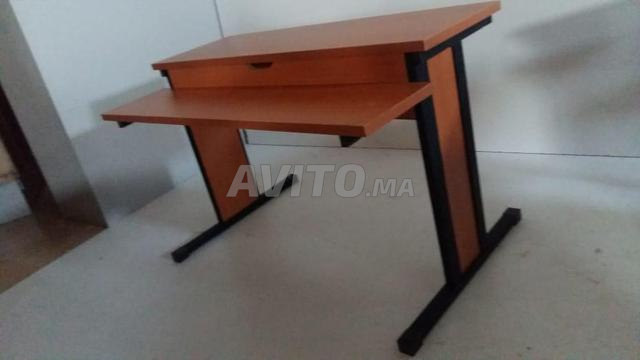 TABLE ORDINATEUR A 2 NIVEAU FIXE POSTE FORME 