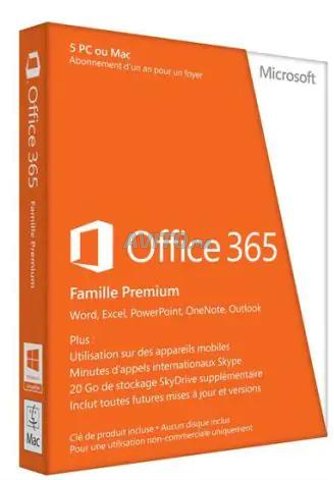 Office 365 abonnement d'un an 