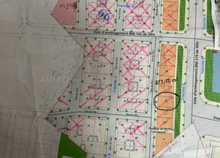 Terrain de 277 mètres sur deux façades, lotissement El Jilili, près de la gare