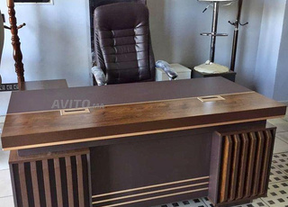 مكتب مدير خشبي مع وحدة أدراج