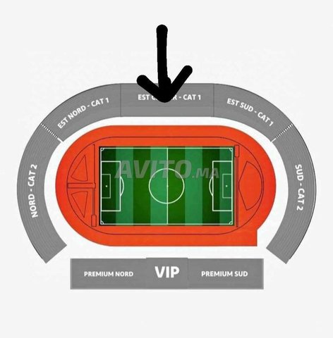 Ticket Est-center (Cat1) 