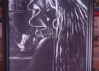 لوحة فنية للفنانة نعمة زركان