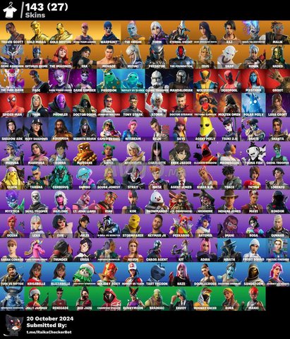 Fortnite acc Mli7 Des Skin Zwenin 