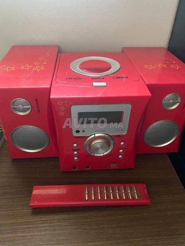 Micro-chaîne rose - CD, Radio FM - MP3