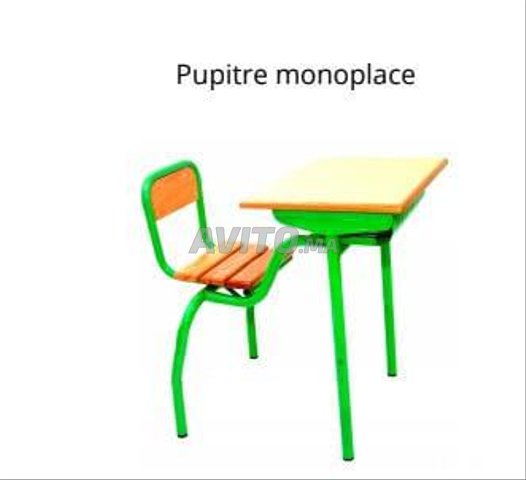 table avec pupitre monoplace