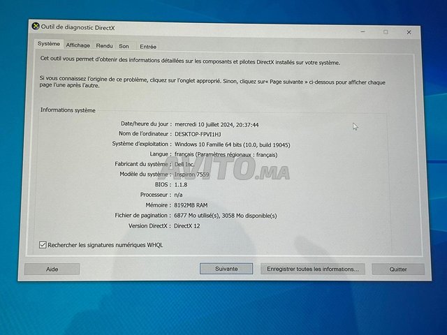 Dell Inspiron 7559 / Ecran tactile / Gaming laptop