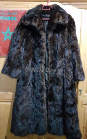 Manteau long en vison 