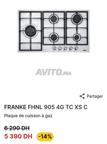 PLAQUE DE CUISSON À GAZ FRANKE NEUVE