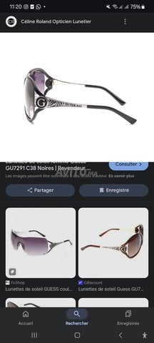 Lunettes de soleil femme Guess GU7291 Noires 