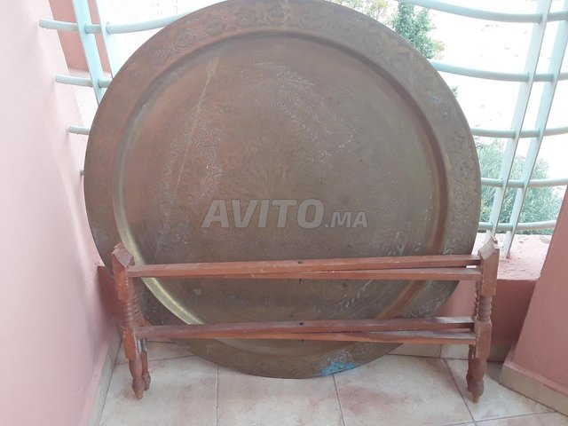 table salon cuivre 1960