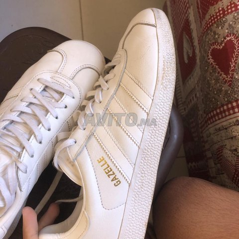 Adida gazelle blanche cuir