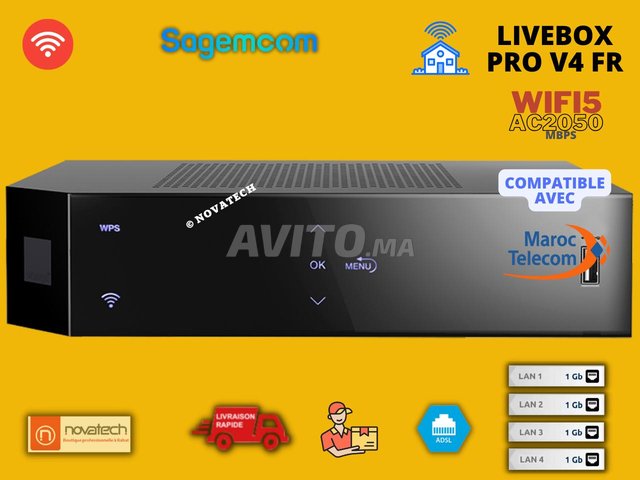 Routeur -ADSL /Wifi b/g/n/AC 2050 -Livebox Pro V4 