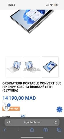 hp envy x360 neuf  