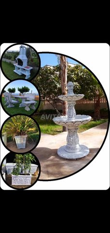 table jardins barbecue fontaine 