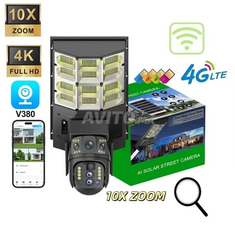 Camera solaire 4G Zoom optique X10