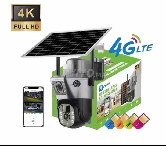 Camera solaire 4G dual lens 
