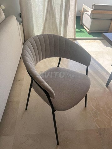 Lot de 4 chaises pastel living