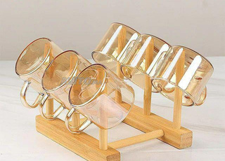 طقم ابريق مع 6 كؤوس من الزجاج