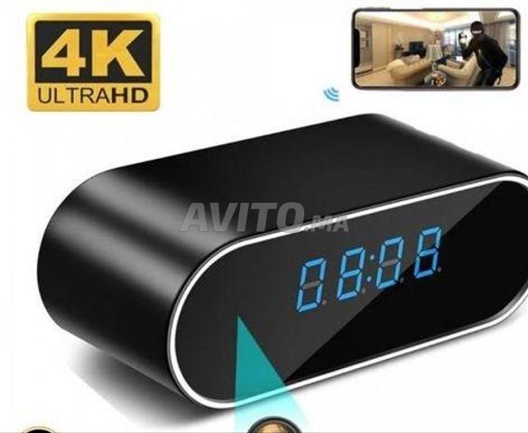  Caméra Cachée Espion Réveil Matin 4K UHD t33