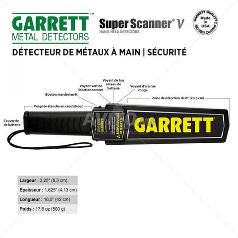 Détecteur de métaux portable Garrett Super