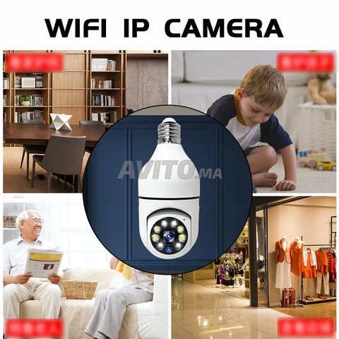Caméra de surveillance intérieure sans fil ampoule