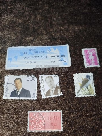 ancien timbre français Maroc et belge
