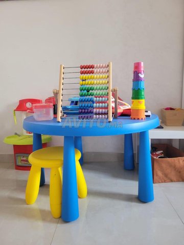 Table pour enfant Intérieur Extérieur Bleu 