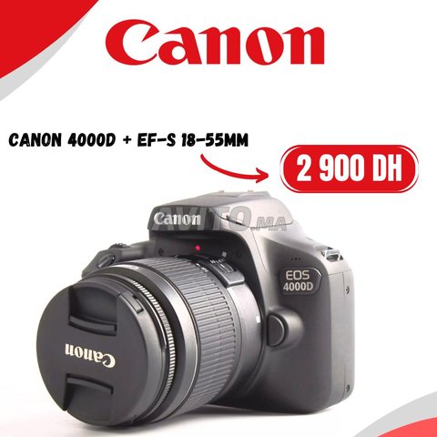Canon 4000D et l'objectif 18-55mm