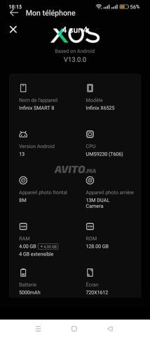 Smartphone infinix smart 8