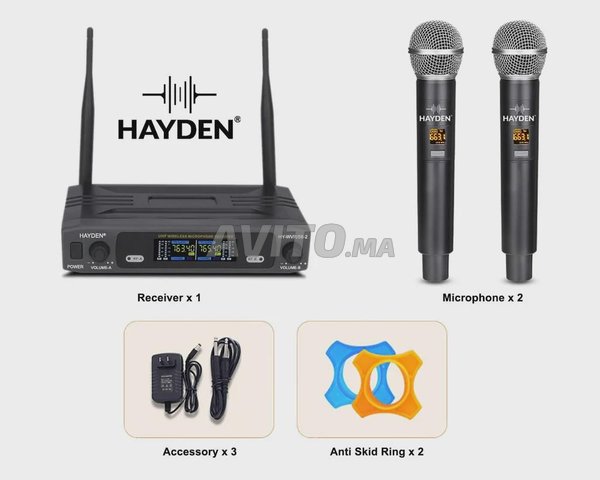 Système de microphone sans fil UHF