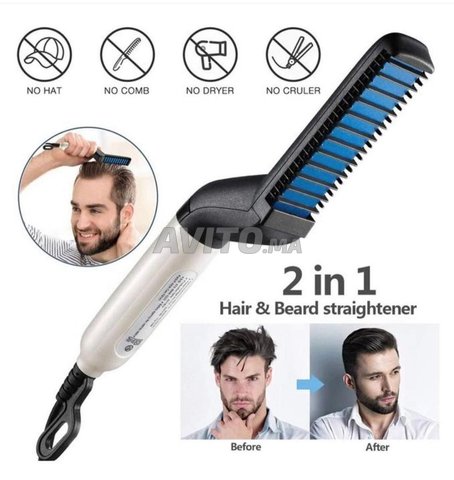 Lisseur barbe et cheveux multifonction 